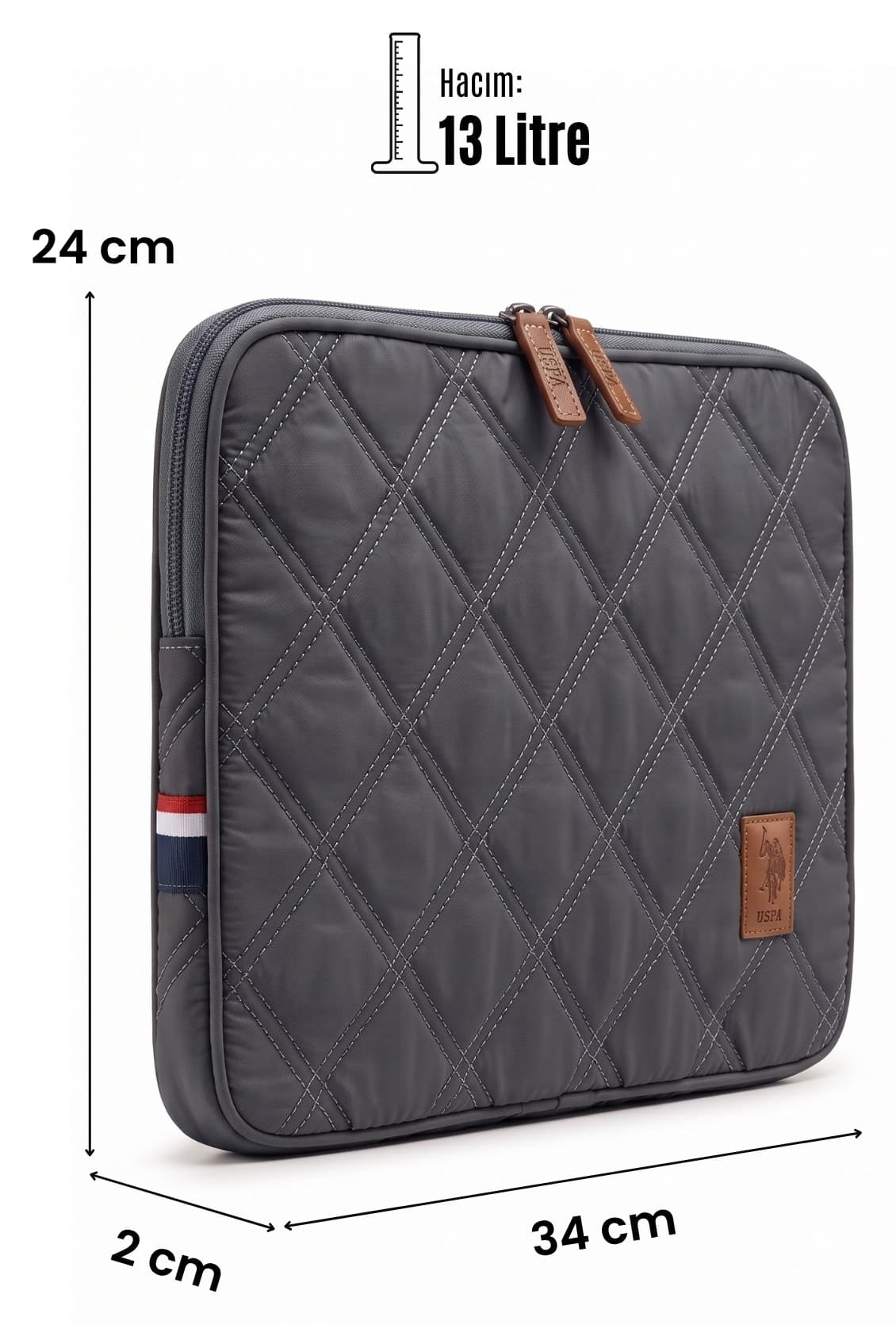 کاور لپتاپ U.S. Polo Assn. مناسب Macbook Air و Macbook Pro 13 و 13.3 اینچی، رنگ سنگی کاور لپتاپ U.S. Polo Assn. مناسب Macbook Air و Macbook Pro 13 و 13.3 اینچی، رنگ سنگی