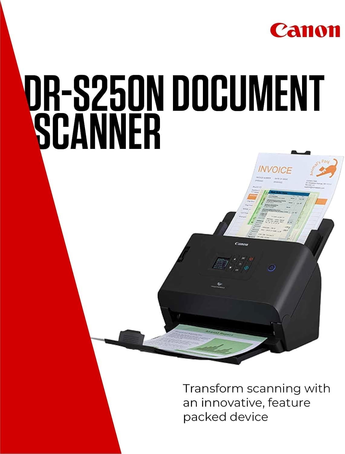 اسکنر Canon A4 50ppm 60 ADF LAN USB3.2 مدل DR-S250N اسکنر Canon A4 50ppm 60 ADF LAN USB3.2 مدل DR-S250N