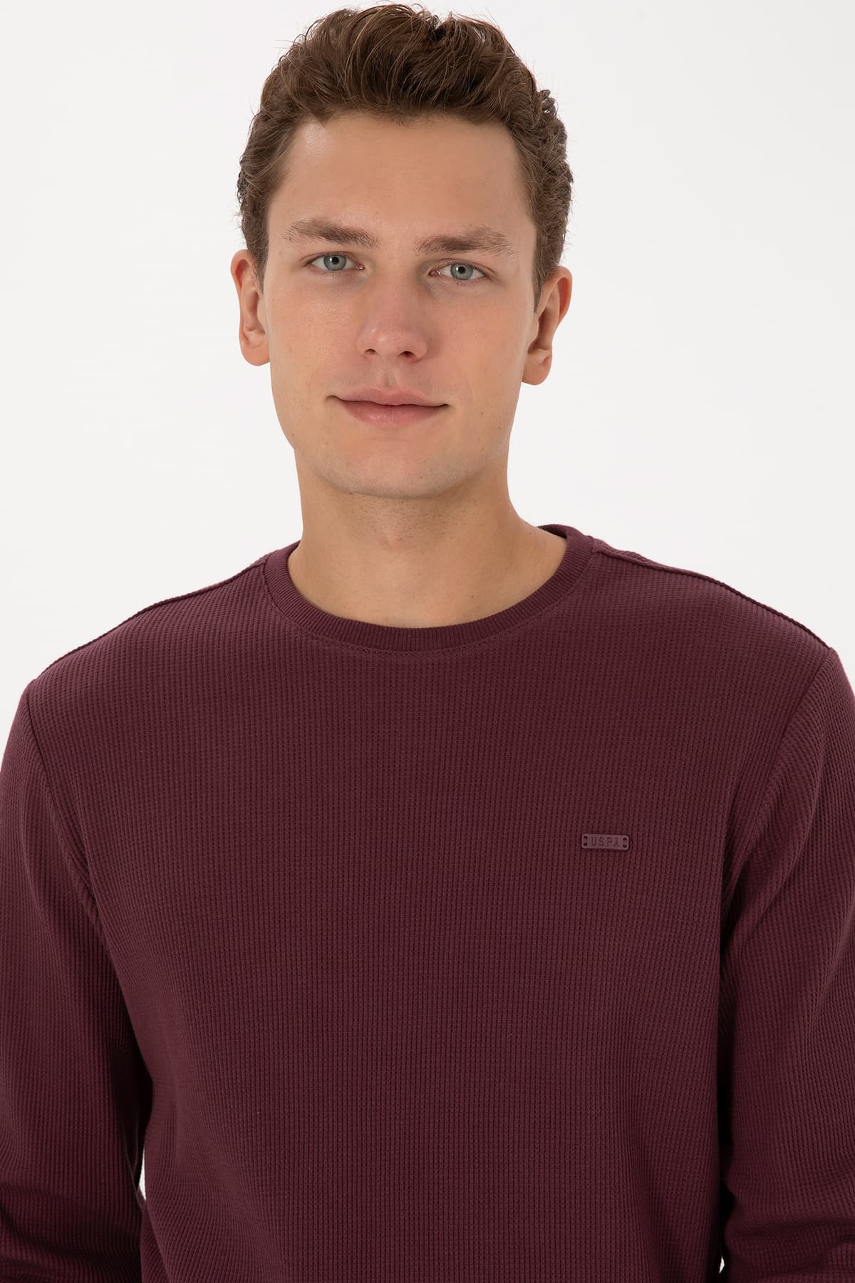 سوئیشرت مردانه U.S. Polo Assn. فیت معمولی یقه گرد بوردو مدل 50316390-VR177 سوئیشرت مردانه U.S. Polo Assn. فیت معمولی یقه گرد بوردو مدل 50316390-VR177