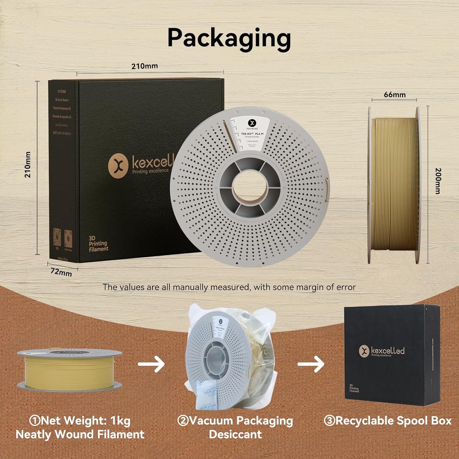 فیلامنت PLA kexcelled مات بنفش دودی 1,75mm 1kg رول فیلامنت PLA kexcelled مات بنفش دودی 1,75mm 1kg رول