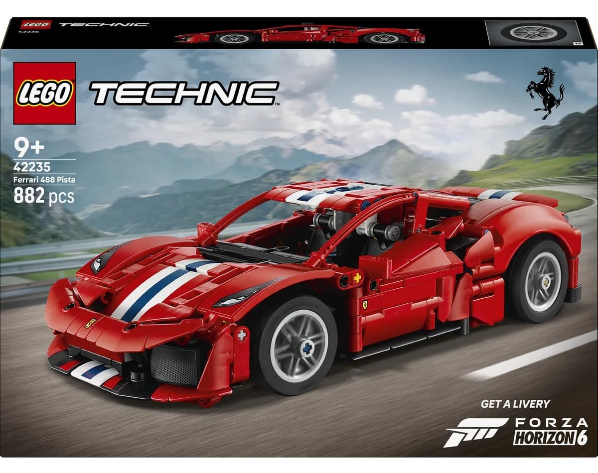 لگو Technic ماشین Ferrari 488 PISTA مدل 42235 با 882 قطعه لگو Technic ماشین Ferrari 488 PISTA مدل 42235 با 882 قطعه