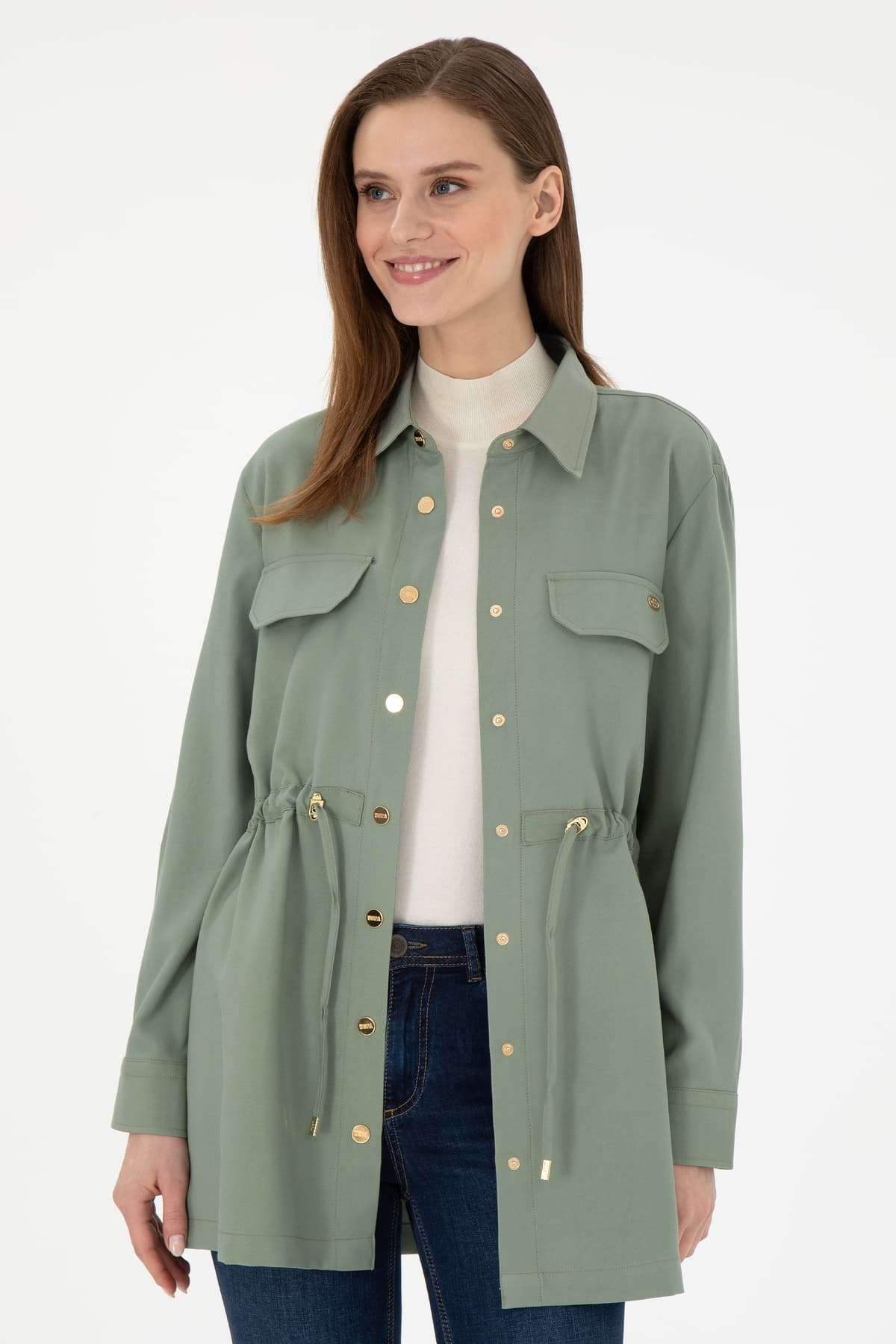 پیراهن زنانه U.S. Polo Assn. سبزآبی آستینبلند مدل 50289845-VR048 پیراهن زنانه U.S. Polo Assn. سبزآبی آستینبلند مدل 50289845-VR048