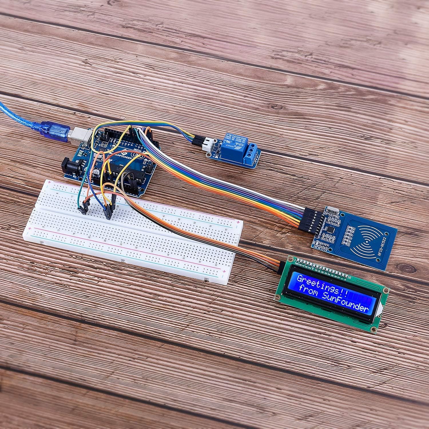 ماژول خواننده RFID RC522 SunFounder کارت سفید S50 جاکلیدی برای Arduino و Raspberry Pi ماژول خواننده RFID RC522 SunFounder کارت سفید S50 جاکلیدی برای Arduino و Raspberry Pi