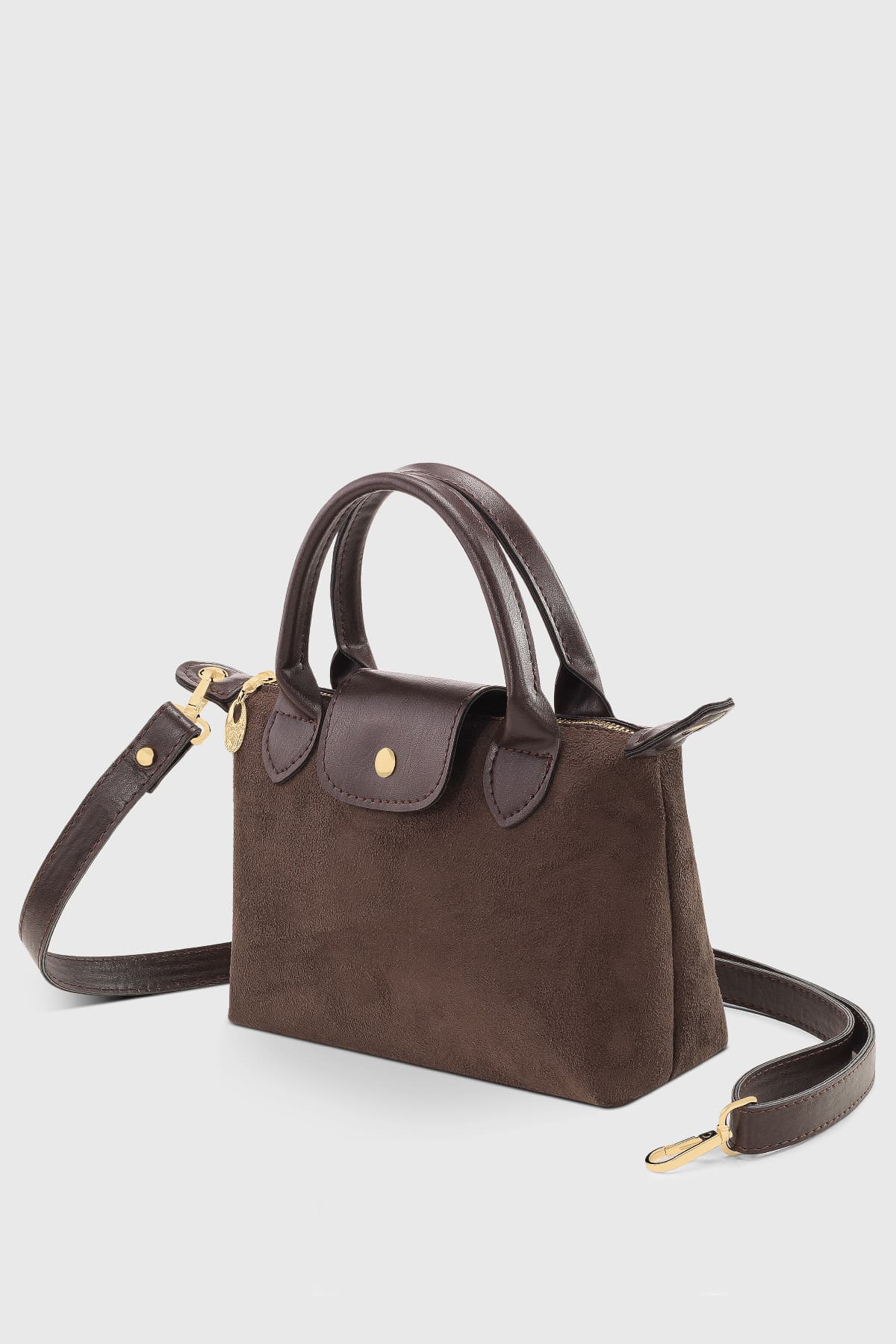 کیف دوشی زنانه Housebags قهوهای سوئد چرم PU چندکاره کیف دوشی زنانه Housebags قهوهای سوئد چرم PU چندکاره
