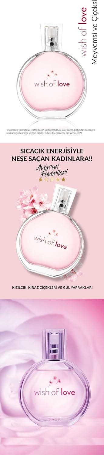 ادو تویلت زنانه AVON Wish Of Love حجم 50 ml ادو تویلت زنانه AVON Wish Of Love حجم 50 ml