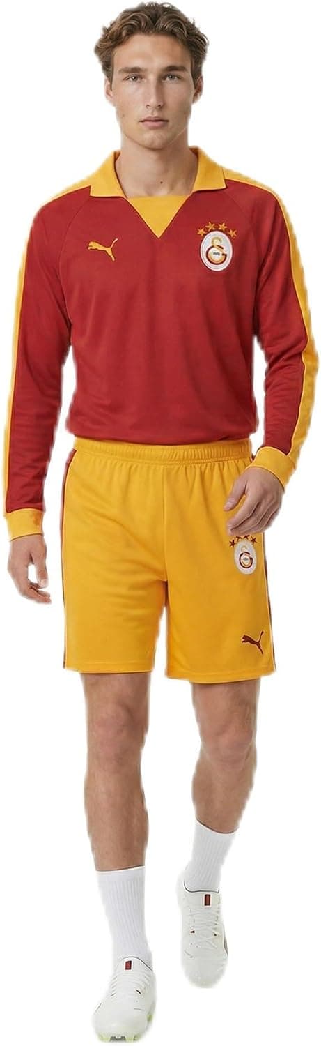 شورت فوتبال مردانه PUMA Galatasaray S.K. Retro زرد/قرمز شورت فوتبال مردانه PUMA Galatasaray S.K. Retro زرد/قرمز