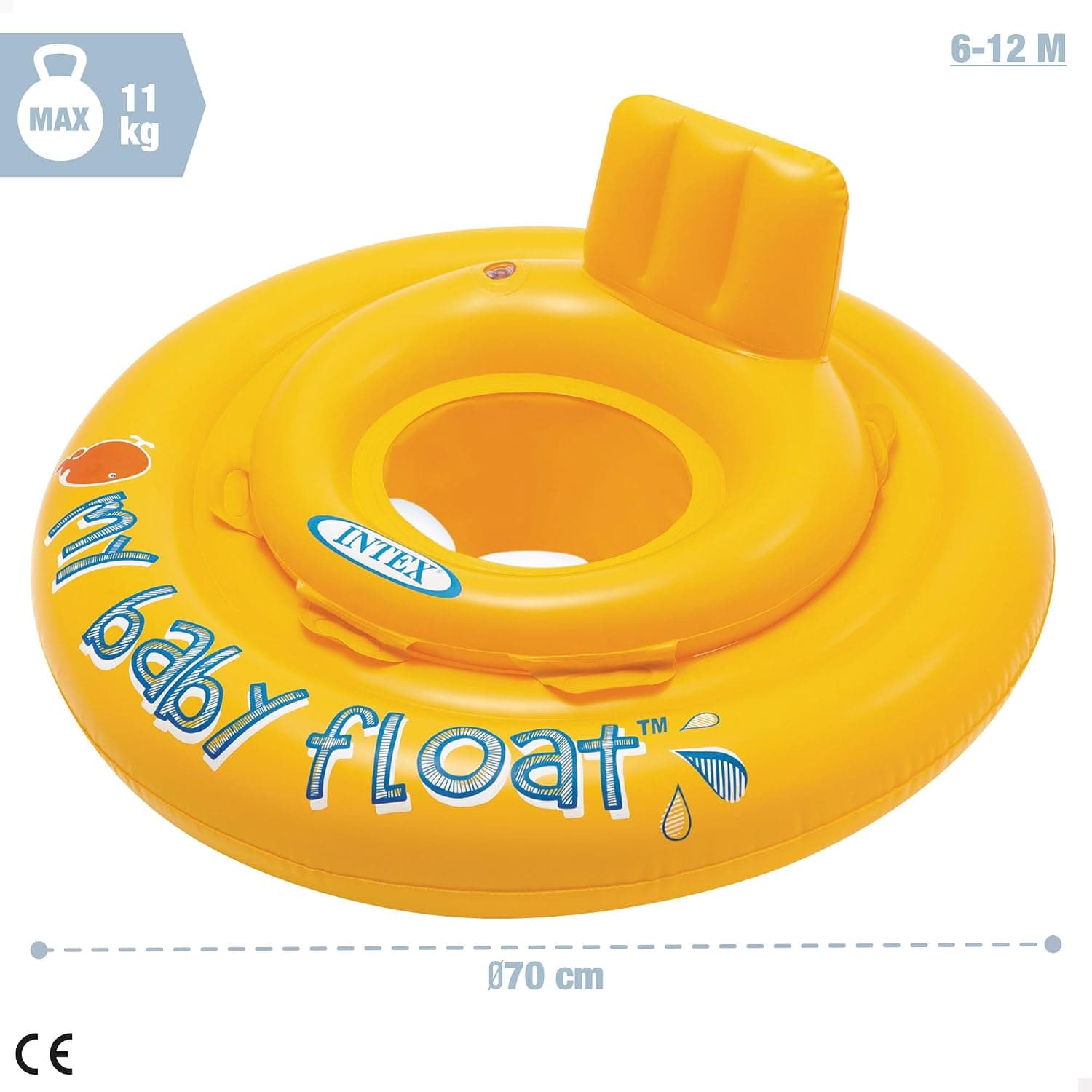 شناور بادی نوزاد INTEX زرد مدل SARI BABY FLOAT 70Cm (6-12Ay) شناور بادی نوزاد INTEX زرد مدل SARI BABY FLOAT 70Cm (6-12Ay)