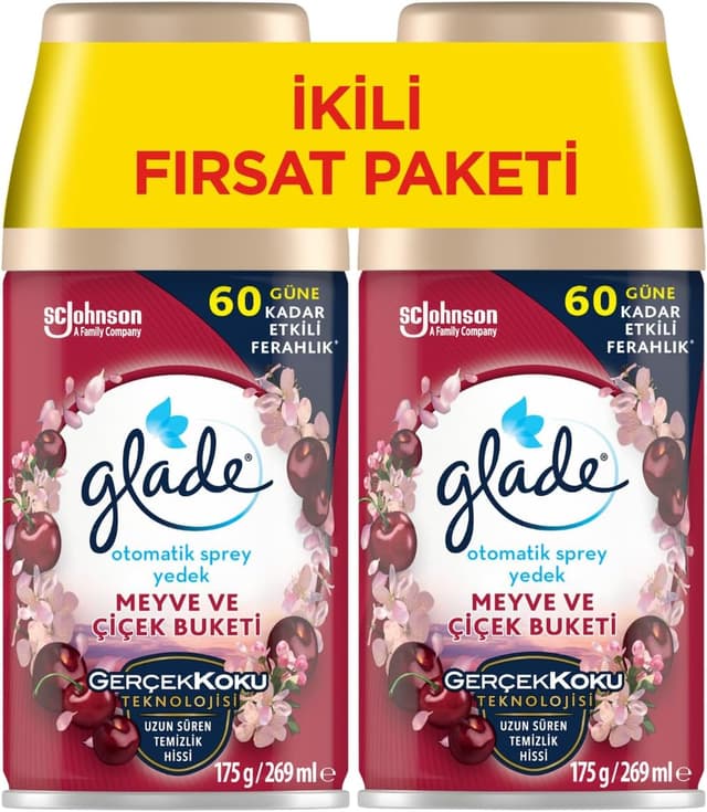 رفیل اسپری خودکار Glade بسته 2 تایی رایحه پیونی 269 ml رفیل اسپری خودکار Glade بسته 2 تایی رایحه پیونی 269 ml