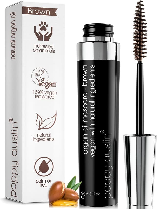 ریمل Poppy Austin ارگانیک بلندکننده و حجمدهنده با روغن آرگان قهوهای 0.31 Fl Oz ریمل Poppy Austin ارگانیک بلندکننده و حجمدهنده با روغن آرگان قهوهای 0.31 Fl Oz