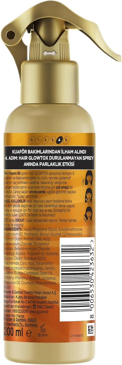 اسپری مراقبت از مو Pantene Glowtox 200 ml اسپری مراقبت از مو Pantene Glowtox 200 ml