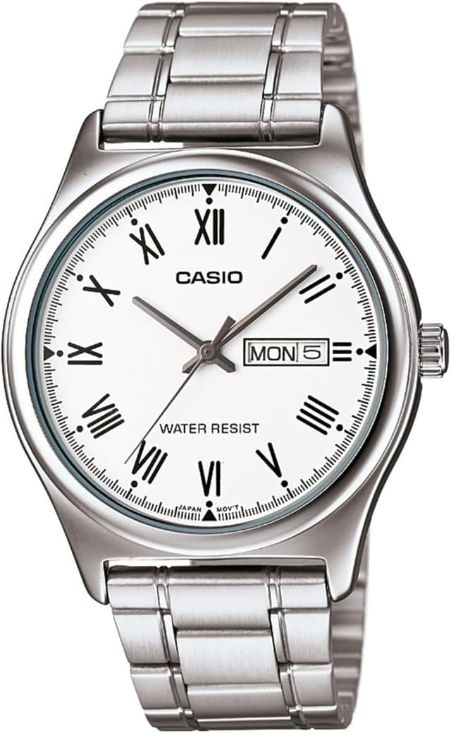 ساعت مچی مردانه Casio آنالوگ خاکستری مدل MTP-V006D-7BUDF ساعت مچی مردانه Casio آنالوگ خاکستری مدل MTP-V006D-7BUDF