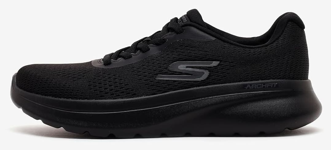 کفش پیادهروی مردانه Skechers Go Walk Arch Fit N-Joy سیاه مدل 217087TK BBK کفش پیادهروی مردانه Skechers Go Walk Arch Fit N-Joy سیاه مدل 217087TK BBK