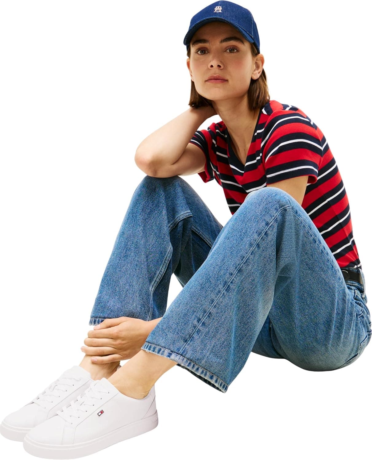 کفش اسنیکر زنانه Tommy Hilfiger مدل FLAG COURT کفش اسنیکر زنانه Tommy Hilfiger مدل FLAG COURT