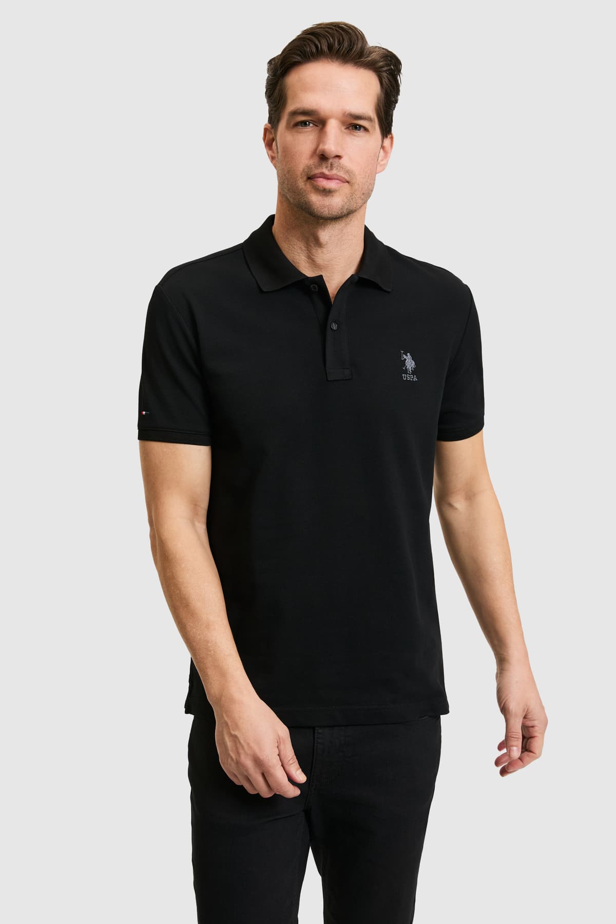 تیشرت یقه پولو مردانه U.S. Polo Assn. فیت اسلیم مشکی مدل 50322304-VR046 تیشرت یقه پولو مردانه U.S. Polo Assn. فیت اسلیم مشکی مدل 50322304-VR046