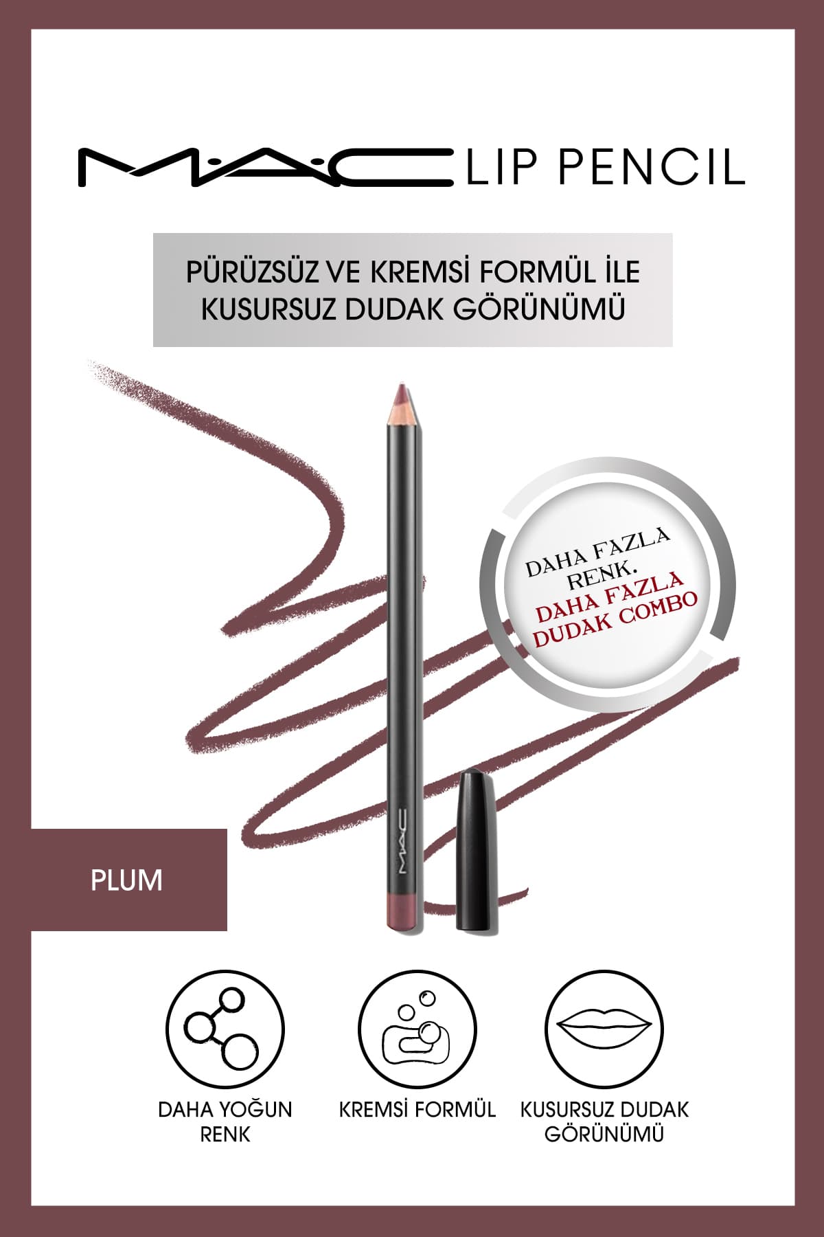 مداد لب Mac کرمی و ماندگار آلویی 1.45g مداد لب Mac کرمی و ماندگار آلویی 1.45g