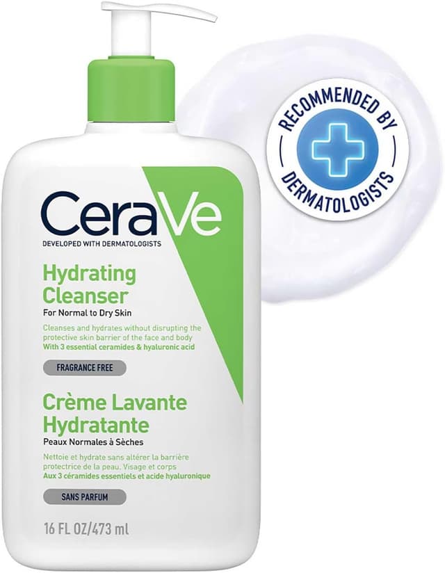 پاککننده آبرسان CeraVe برای پوستهای خشک و معمولی 473 ml پاککننده آبرسان CeraVe برای پوستهای خشک و معمولی 473 ml