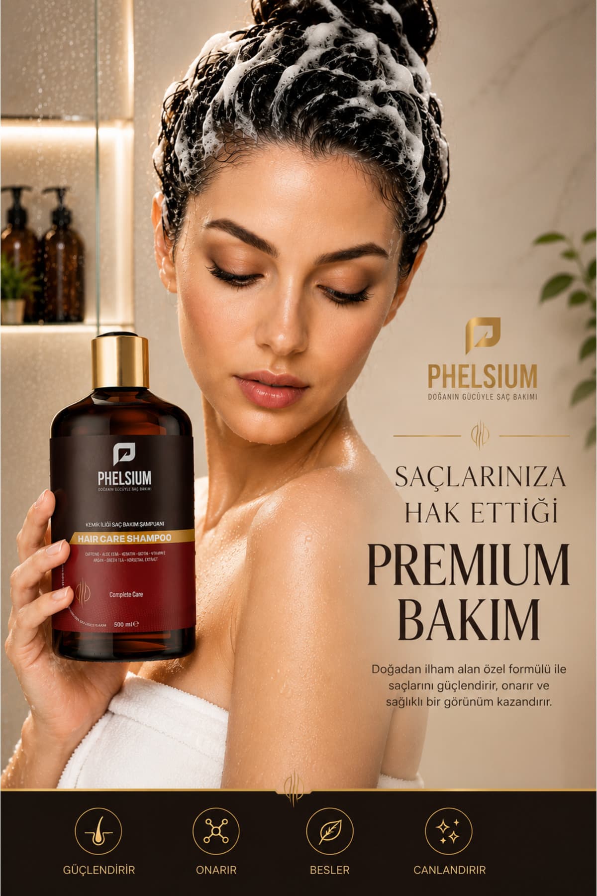 شامپو مراقبتی مغز استخوان PHELSİUM ضدریزش و ضدچربی برای موهای دیررشد مدل 500 ML شامپو مراقبتی مغز استخوان PHELSİUM ضدریزش و ضدچربی برای موهای دیررشد مدل 500 ML