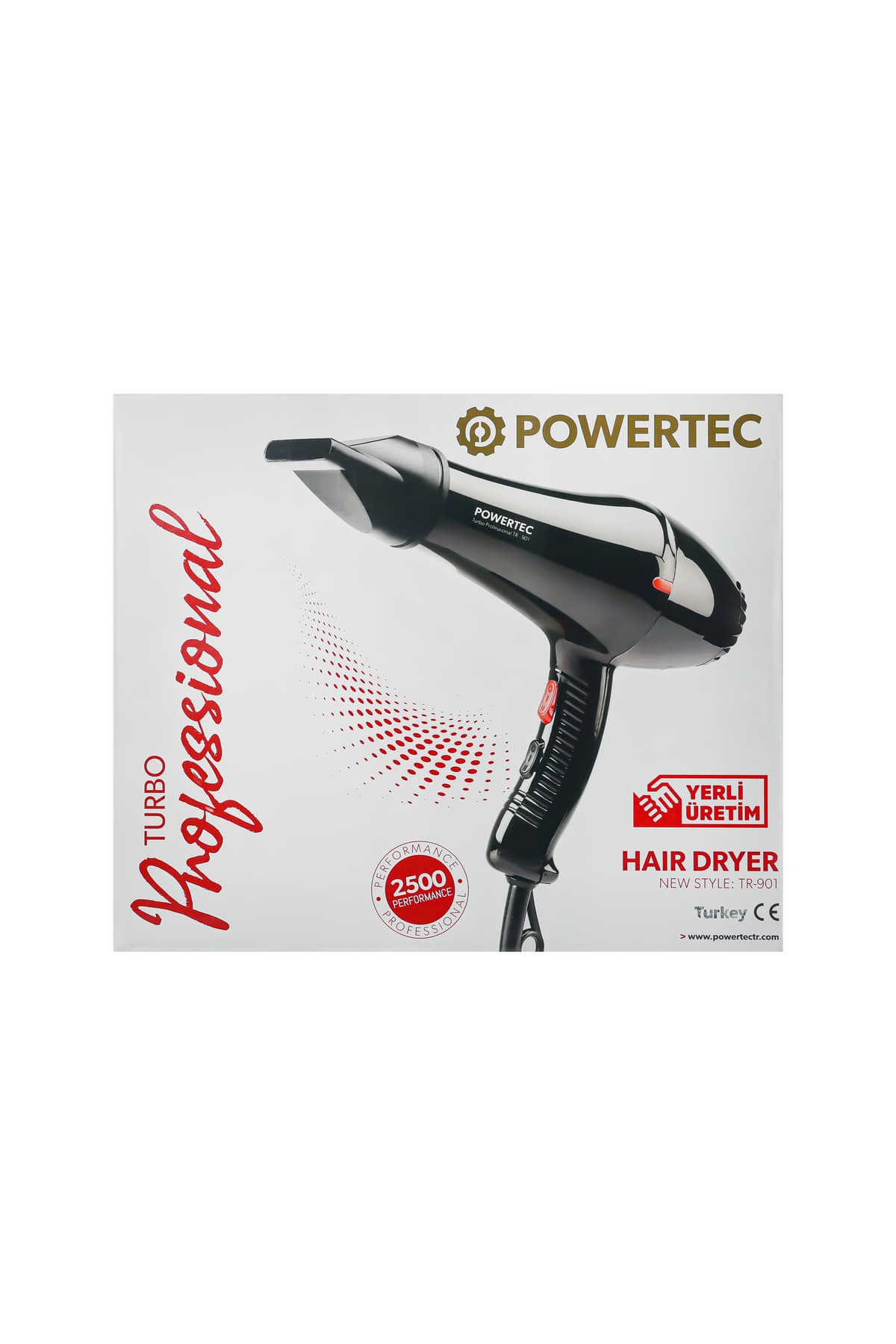 سشوار Powertec توربو 2500W مدل TR-901 سشوار Powertec توربو 2500W مدل TR-901