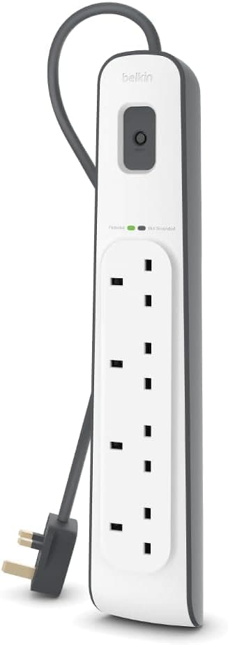 چندراهی برق Belkin هشتخانه با محافظ و 2 پورت USB مشترک 2.4 A و کابل 2 متری چندراهی برق Belkin هشتخانه با محافظ و 2 پورت USB مشترک 2.4 A و کابل 2 متری