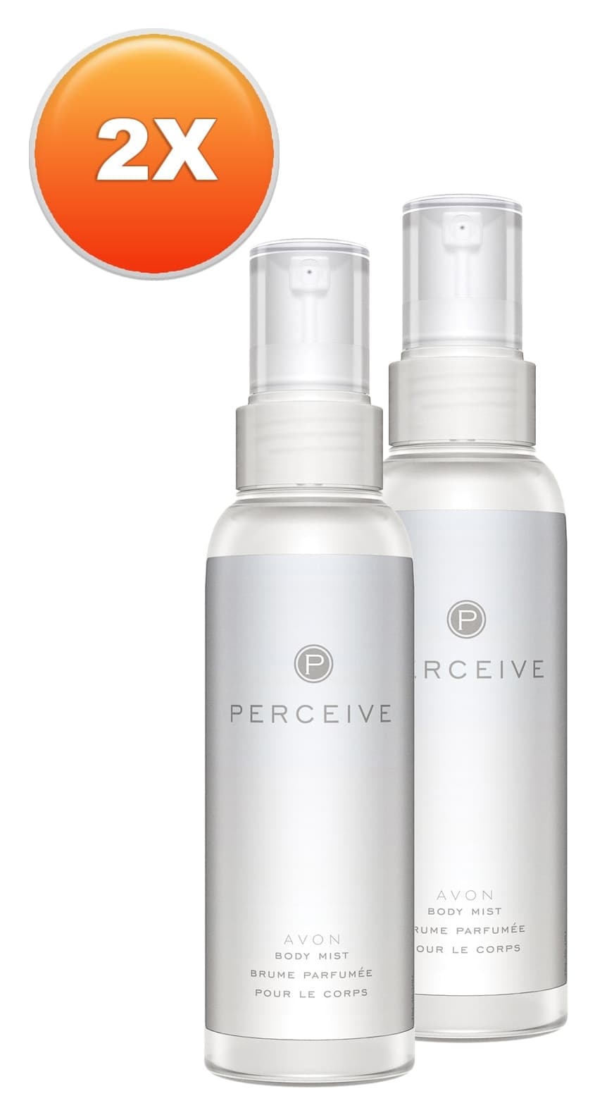 اسپری بدن زنانه Avon مدل Perceive 100ml ست دوتایی اسپری بدن زنانه Avon مدل Perceive 100ml ست دوتایی