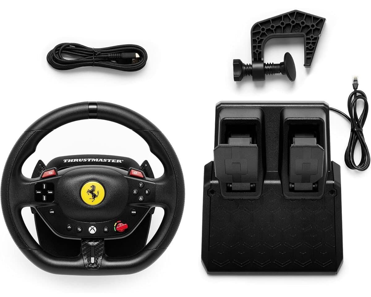 فرمان مسابقهای Thrustmaster Ferrari 296 GTS با لایسنس رسمی مدل T98-X فرمان مسابقهای Thrustmaster Ferrari 296 GTS با لایسنس رسمی مدل T98-X
