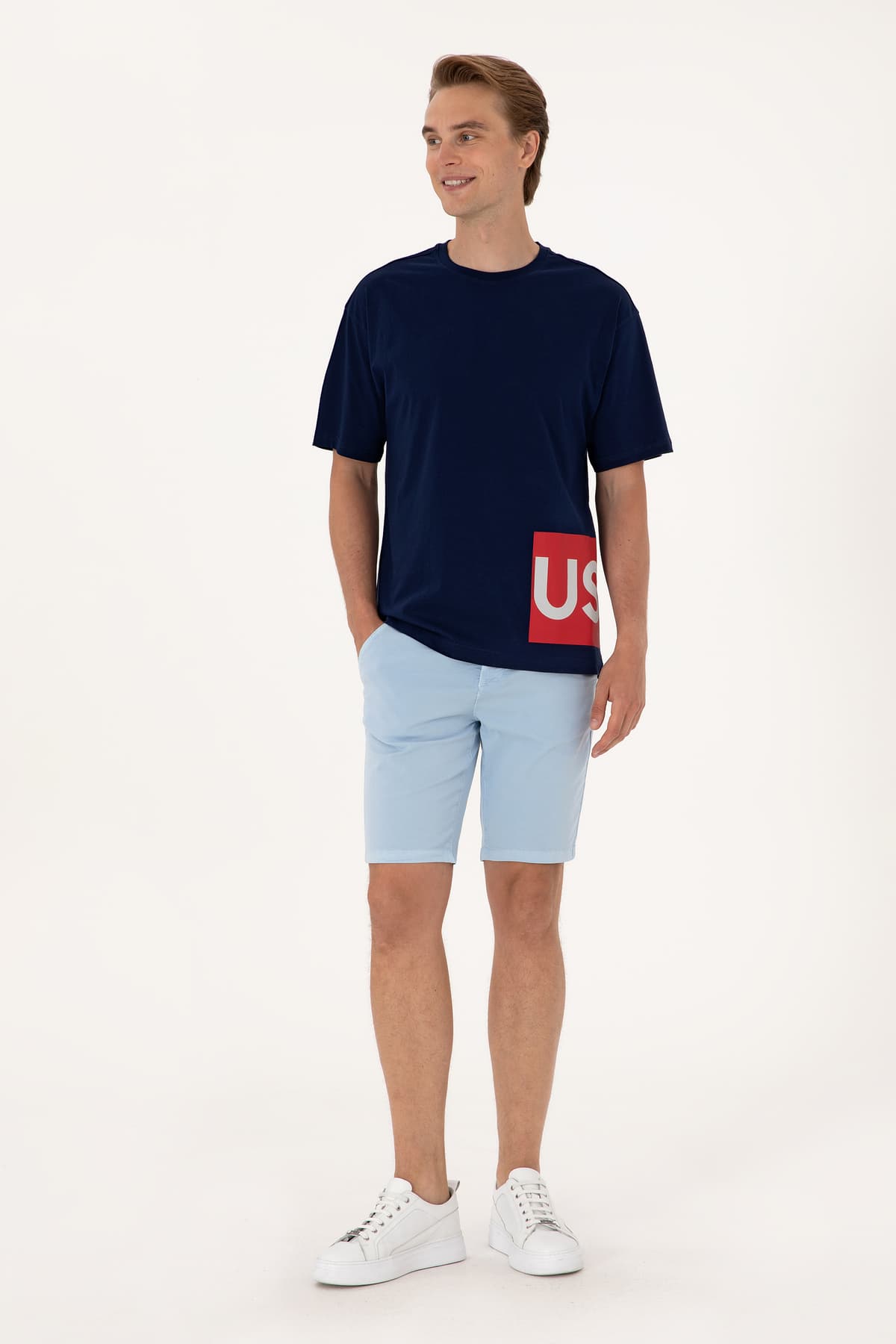 تیشرت مردانه U.S. Polo Assn. فیت راحت یقه گرد سرمهای مدل 50306879-VR033 تیشرت مردانه U.S. Polo Assn. فیت راحت یقه گرد سرمهای مدل 50306879-VR033