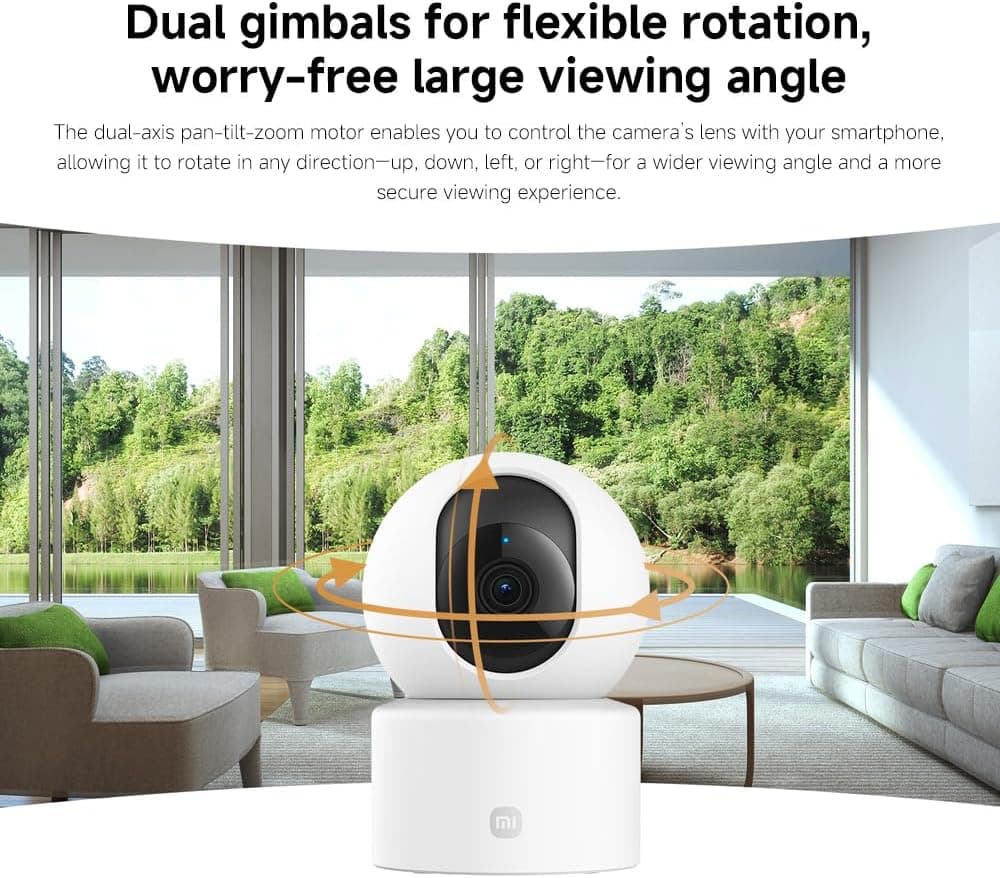 دوربین امنیتی داخلی Xiaomi مدل C301 با وضوح 2K 3MP و Wi-Fi برای Mi Home App دوربین امنیتی داخلی Xiaomi مدل C301 با وضوح 2K 3MP و Wi-Fi برای Mi Home App