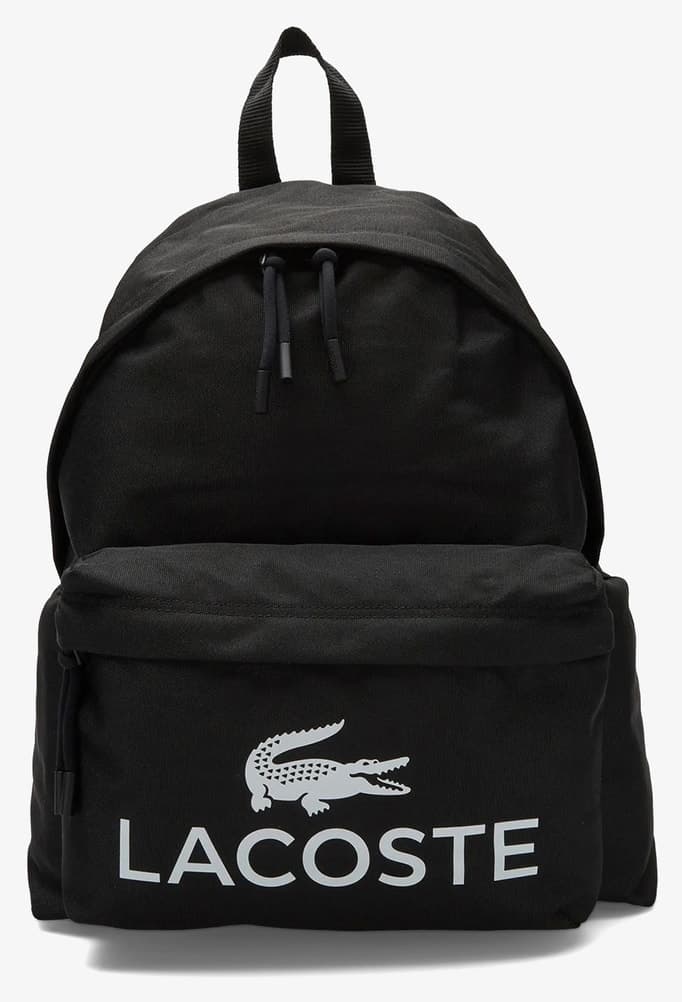 کوله پشتی مردانه Lacoste طرحدار مشکی کوله پشتی مردانه Lacoste طرحدار مشکی