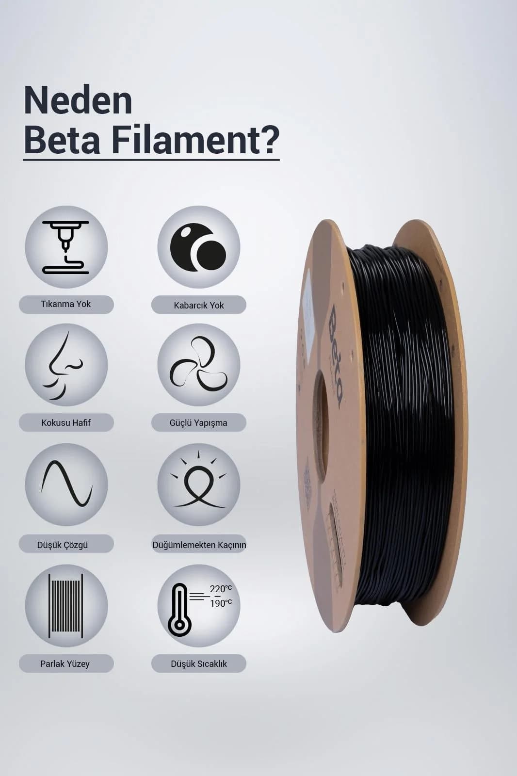 فیلامنت Beta Filament TPU 95A مشکی فیلامنت Beta Filament TPU 95A مشکی