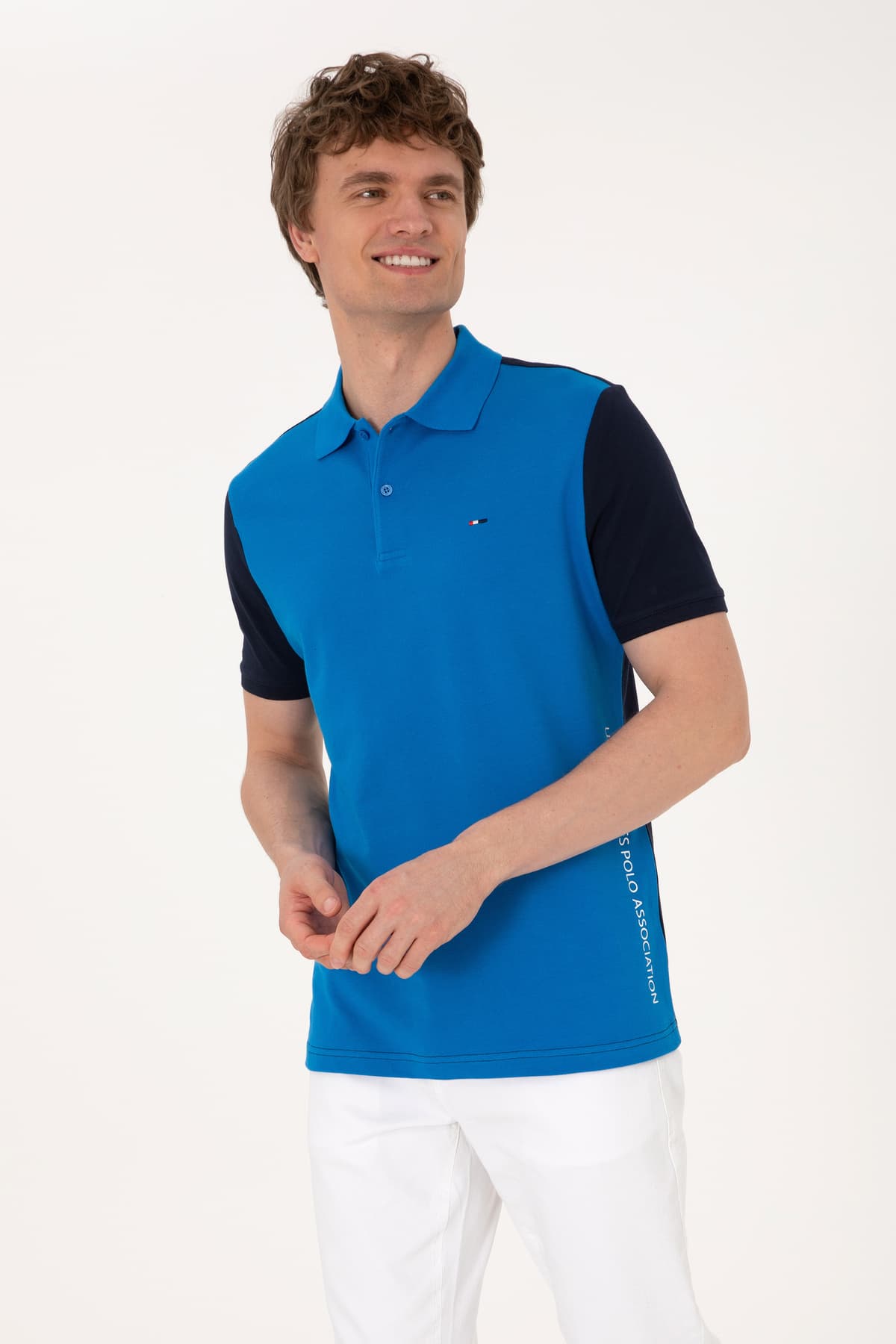 تیشرت مردانه U.S. Polo Assn. فیت معمولی سرمهای یقه پولو مدل 50306790-VR033 تیشرت مردانه U.S. Polo Assn. فیت معمولی سرمهای یقه پولو مدل 50306790-VR033