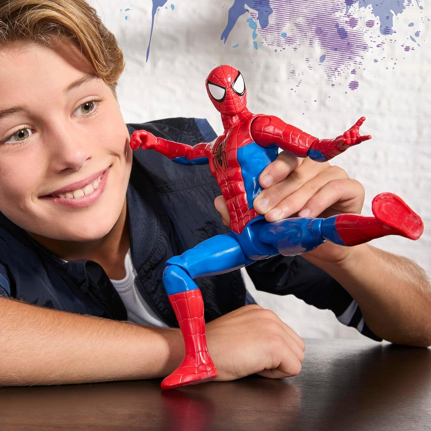 فیگور اکشن کودکان Marvel Spider-Man سری Titan با ارتفاع 30 cm مناسب 4 سال به بالا فیگور اکشن کودکان Marvel Spider-Man سری Titan با ارتفاع 30 cm مناسب 4 سال به بالا