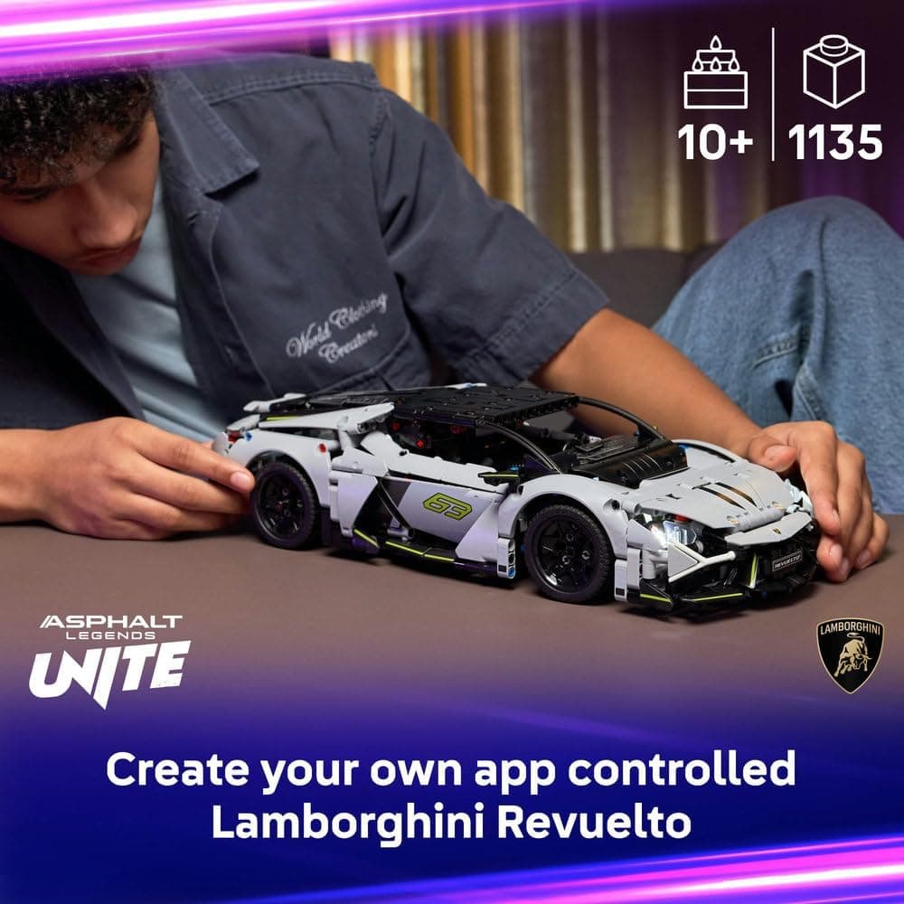 لگو Technic ماشین اسباببازی مدل Lamborghini Revuelto Super Sports Car 42214 لگو Technic ماشین اسباببازی مدل Lamborghini Revuelto Super Sports Car 42214