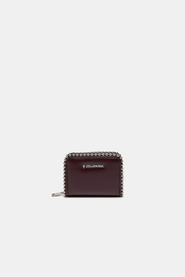کیف پول زنانه Stradivarius کارتخور کامپکت با تزئین مهره کیف پول زنانه Stradivarius کارتخور کامپکت با تزئین مهره