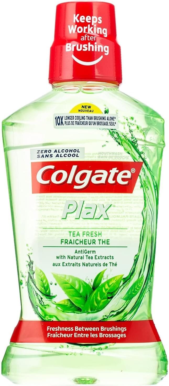 دهان شویه Colgate Plax طعم چای تازه 3×500ml دهان شویه Colgate Plax طعم چای تازه 3×500ml