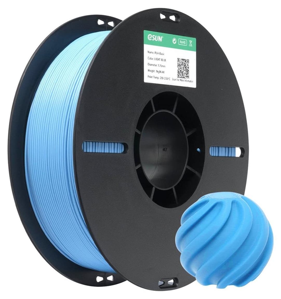 فیلامنت eSun Basic PLA آبی روشن 1.75mm 1Kg فیلامنت eSun Basic PLA آبی روشن 1.75mm 1Kg