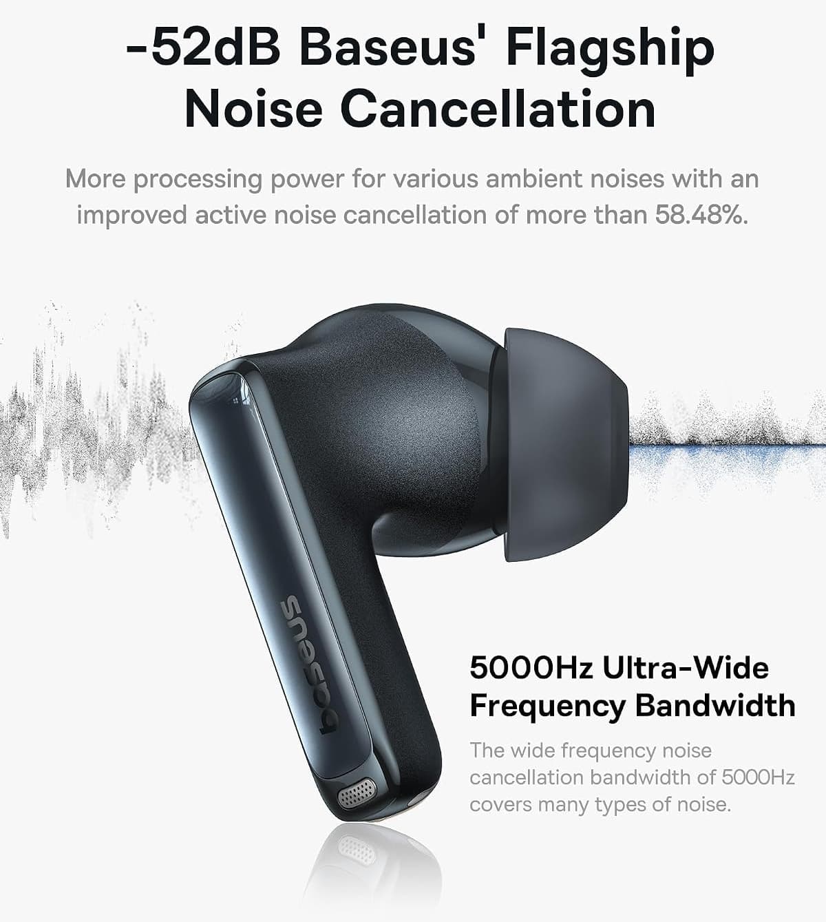 ایرفون بیسیم Baseus با حذف نویز فعال مشکی کیهانی مدل Bowie M2s Pro ایرفون بیسیم Baseus با حذف نویز فعال مشکی کیهانی مدل Bowie M2s Pro