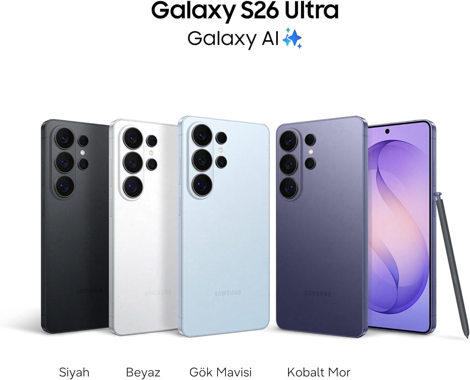 گوشی هوشمند Samsung Galaxy S26 Ultra بنفش کبالت، 512GB، 12GB رم، AP سفارشی، نمایشگر حریم خصوصی داخلی، Photo Assist، دوربین 200MP، باتری 5000mAh گوشی هوشمند Samsung Galaxy S26 Ultra بنفش کبالت، 512GB، 12GB رم، AP سفارشی، نمایشگر حریم خصوصی داخلی، Photo Assist، دوربین 200MP، باتری 5000mAh
