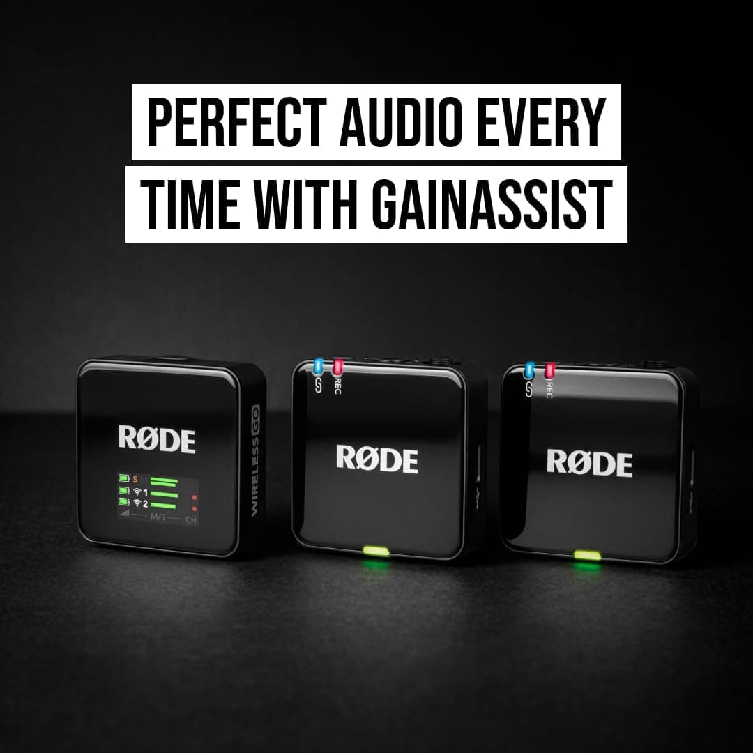 ست میکروفون بیسیم RØDE با دو فرستنده و قابلیت ضبط 32-bit مدل Wireless GO (Gen 3) ست میکروفون بیسیم RØDE با دو فرستنده و قابلیت ضبط 32-bit مدل Wireless GO (Gen 3)