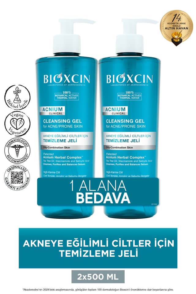 ژل شستوشوی صورت Bioxcin متعادلکننده چربی حاوی سالیسیلیک اسید، درخت چای و نیاسینامید 500ml ژل شستوشوی صورت Bioxcin متعادلکننده چربی حاوی سالیسیلیک اسید، درخت چای و نیاسینامید 500ml
