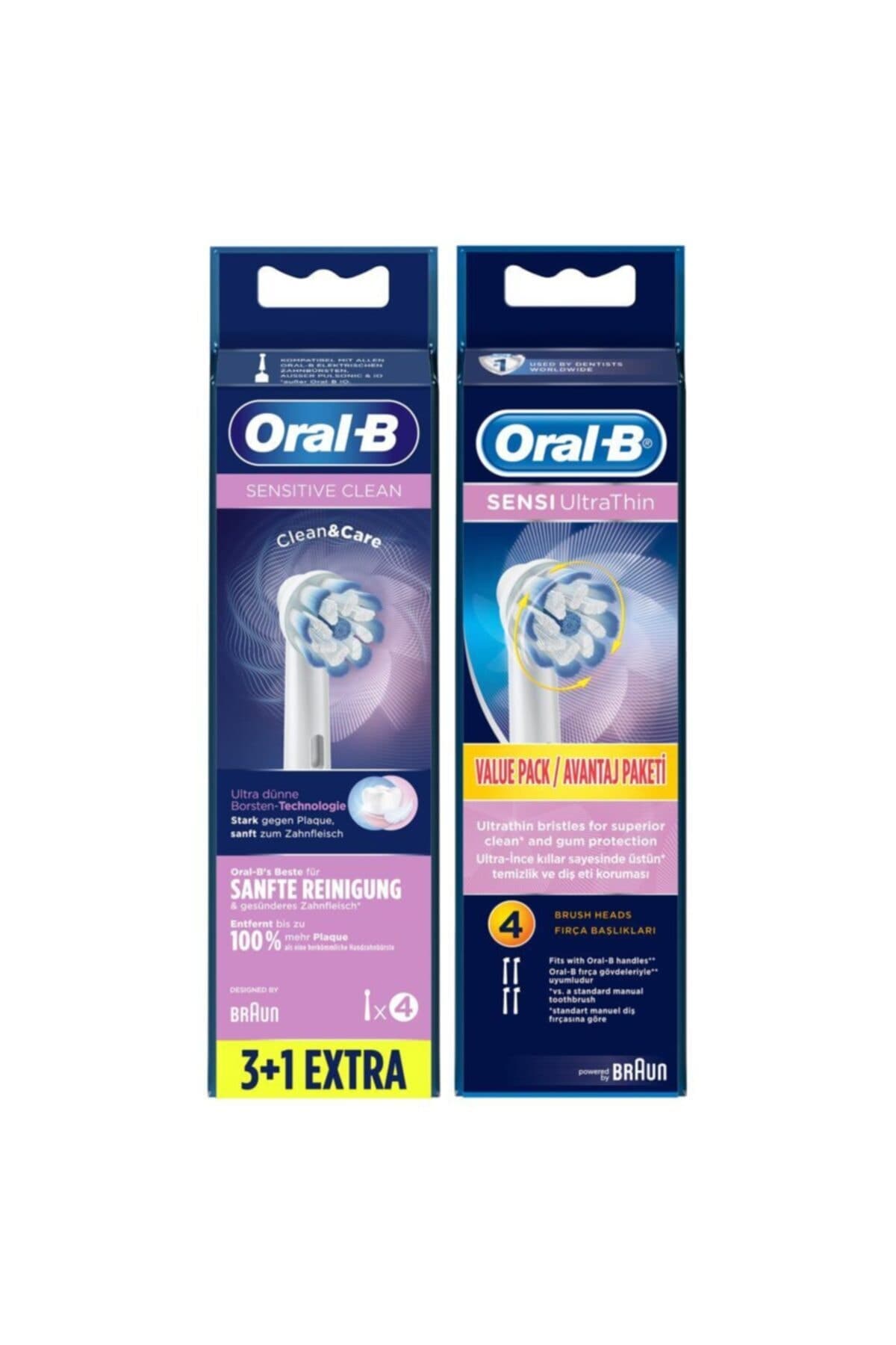 سری یدک مسواک Oral-B Sensitive Clean و Sensi Ultrathin، 3+1، 4 عددی سری یدک مسواک Oral-B Sensitive Clean و Sensi Ultrathin، 3+1، 4 عددی