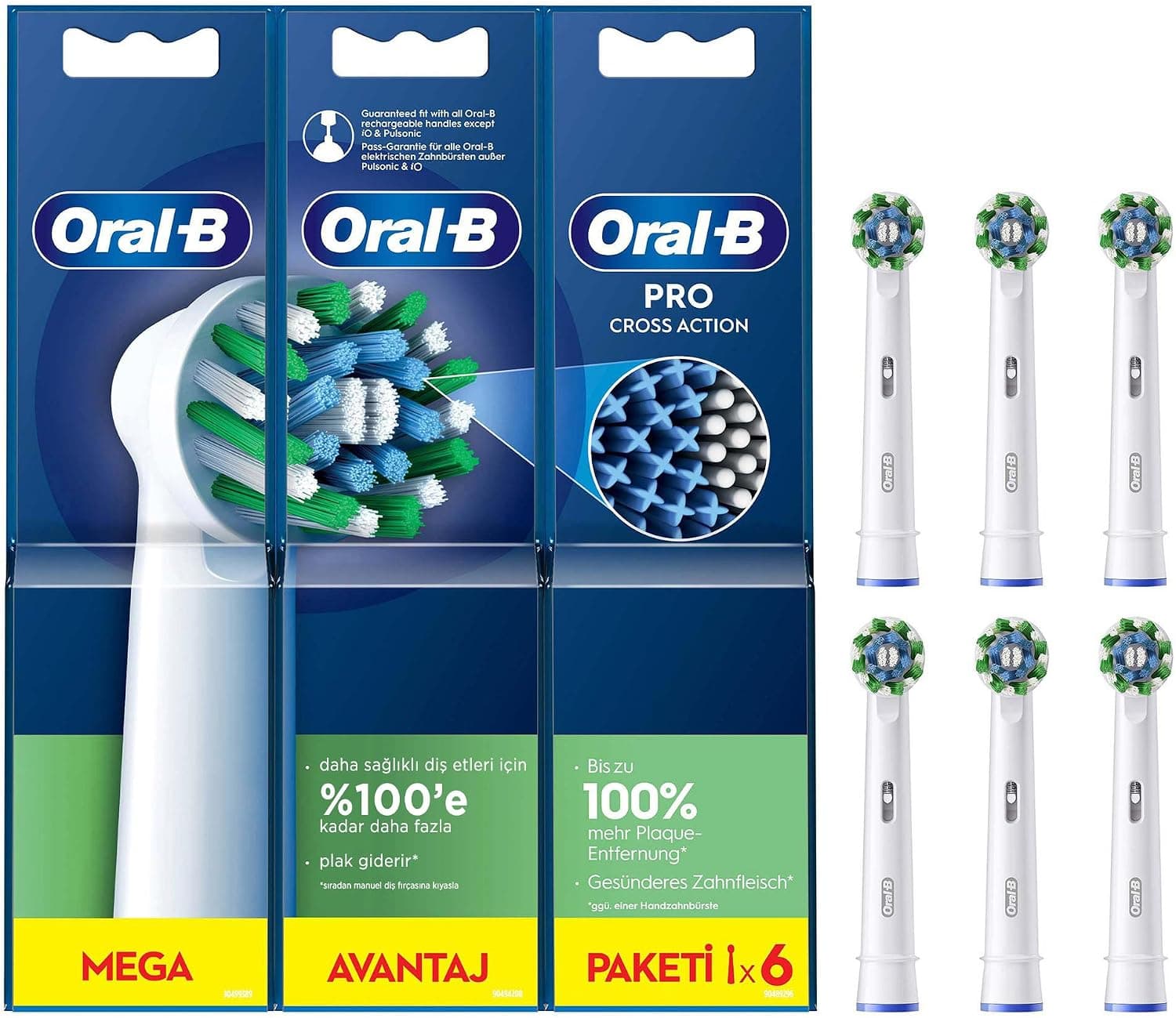 سری یدکی مسواک برقی Oral-B مدل Cross Action بسته 9 عددی سری یدکی مسواک برقی Oral-B مدل Cross Action بسته 9 عددی