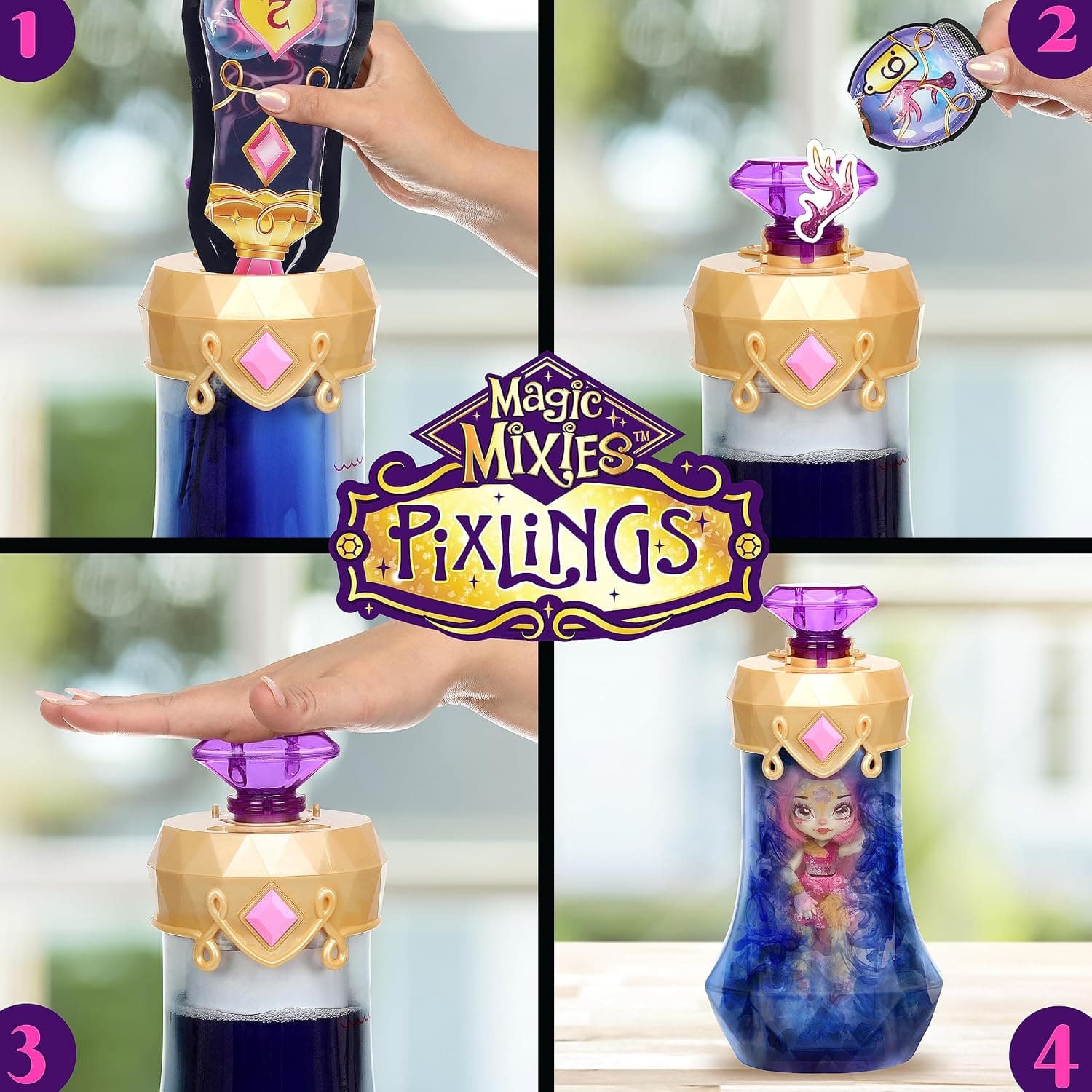 عروسک آهوی کوچک Magic Mixies صورتی مدل Pixlings عروسک آهوی کوچک Magic Mixies صورتی مدل Pixlings