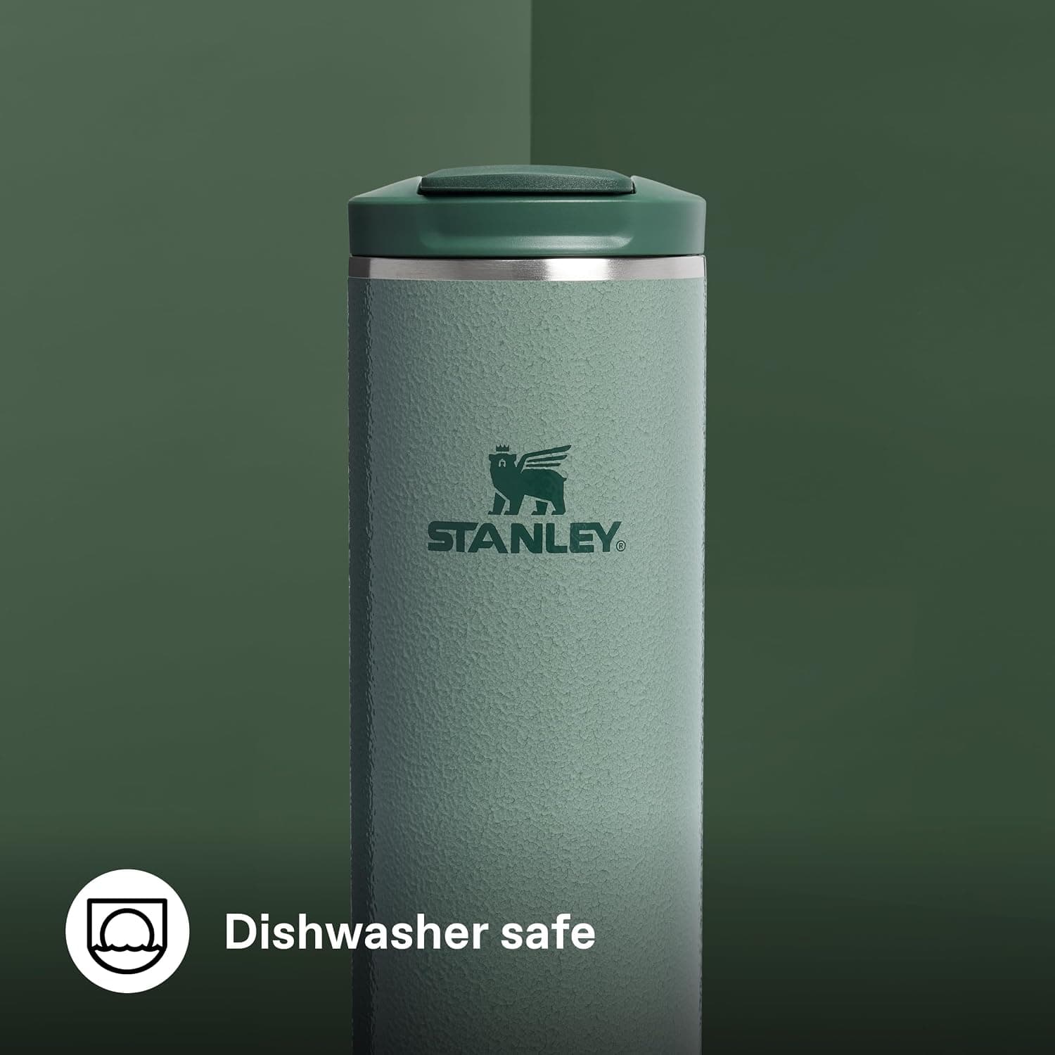 ماگ ترموس Stanley درب FlipTop 0.47 Litre سبز Hammertone Green استیل ضدزنگ ماگ ترموس Stanley درب FlipTop 0.47 Litre سبز Hammertone Green استیل ضدزنگ