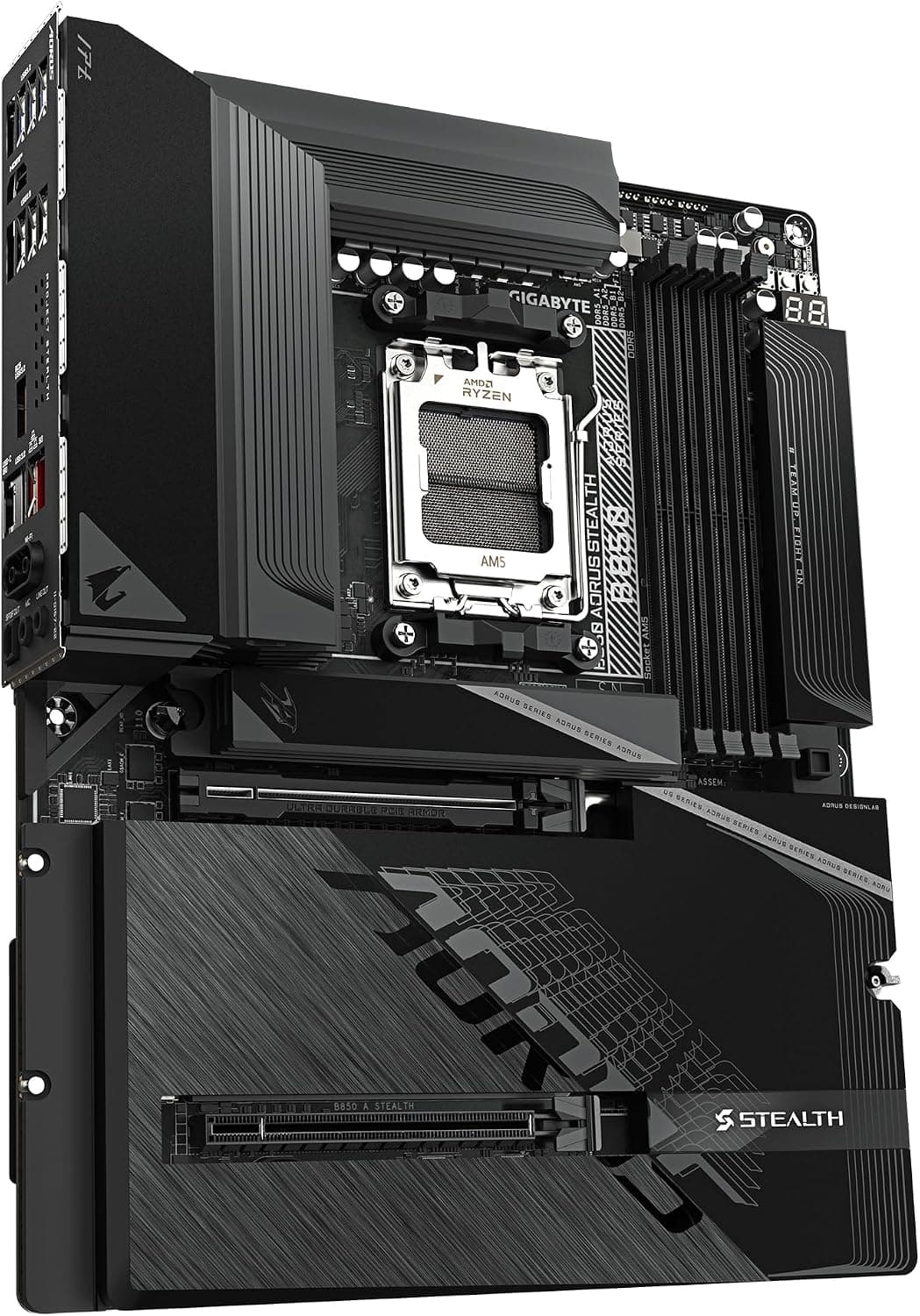 مادربرد GIGABYTE سوکت AM5 فرم فاکتور ATX چیپست B850 مدل A STEALTH مادربرد GIGABYTE سوکت AM5 فرم فاکتور ATX چیپست B850 مدل A STEALTH