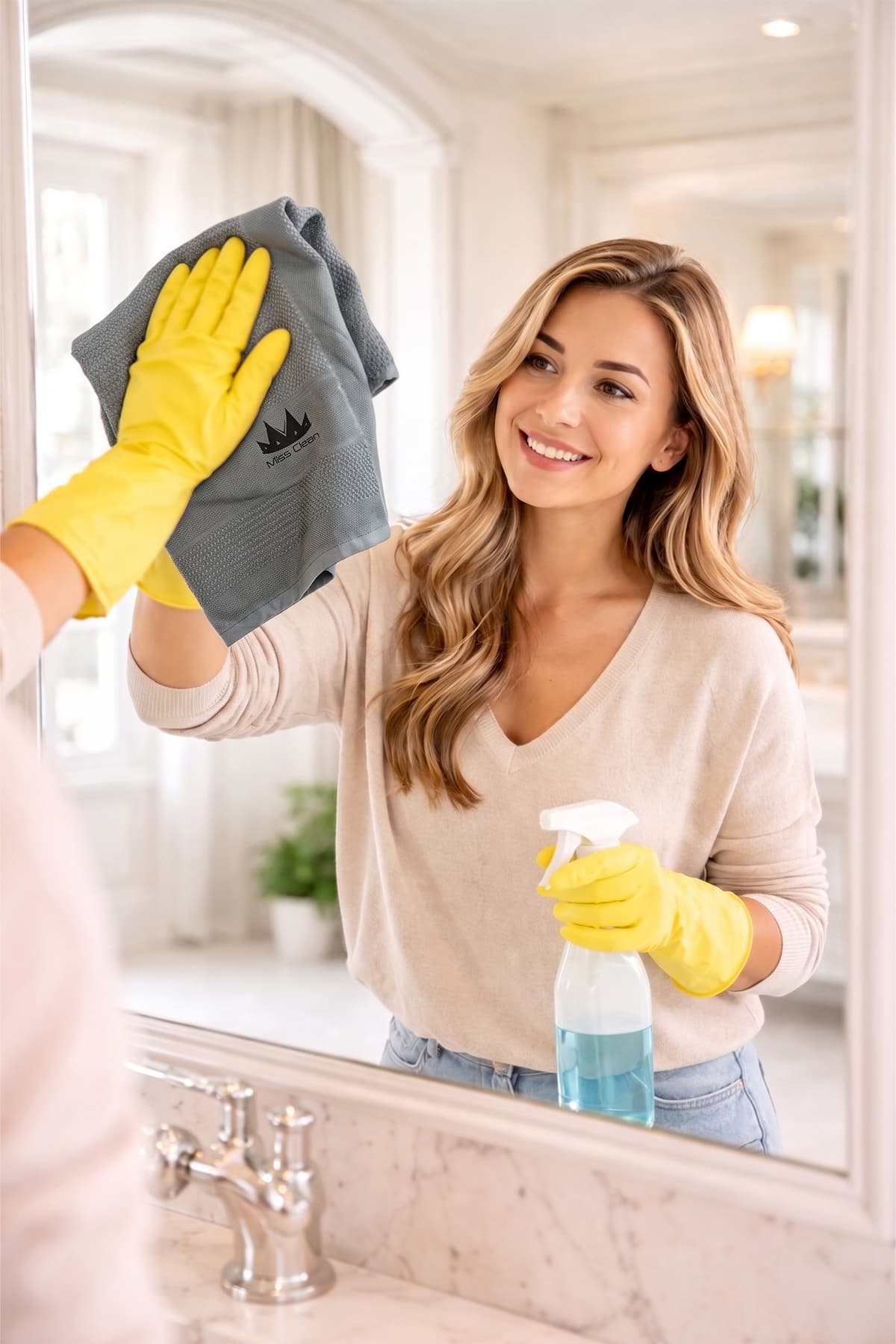 دستمال میکروفایبر تمیزکاری عمومی MissClean شیشه و آینه ۳ عدد چندرنگ 40×40 cm دستمال میکروفایبر تمیزکاری عمومی MissClean شیشه و آینه ۳ عدد چندرنگ 40×40 cm