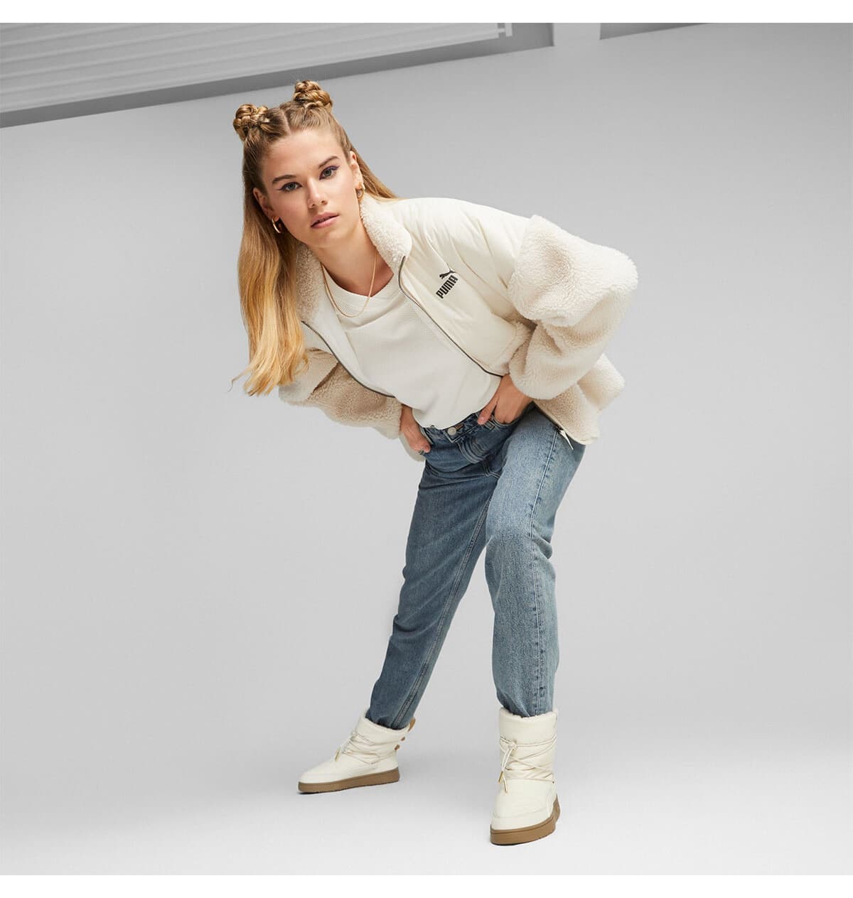 کفش کتانی زنانه Puma Snowbae بژ مدل 39392002 کفش کتانی زنانه Puma Snowbae بژ مدل 39392002