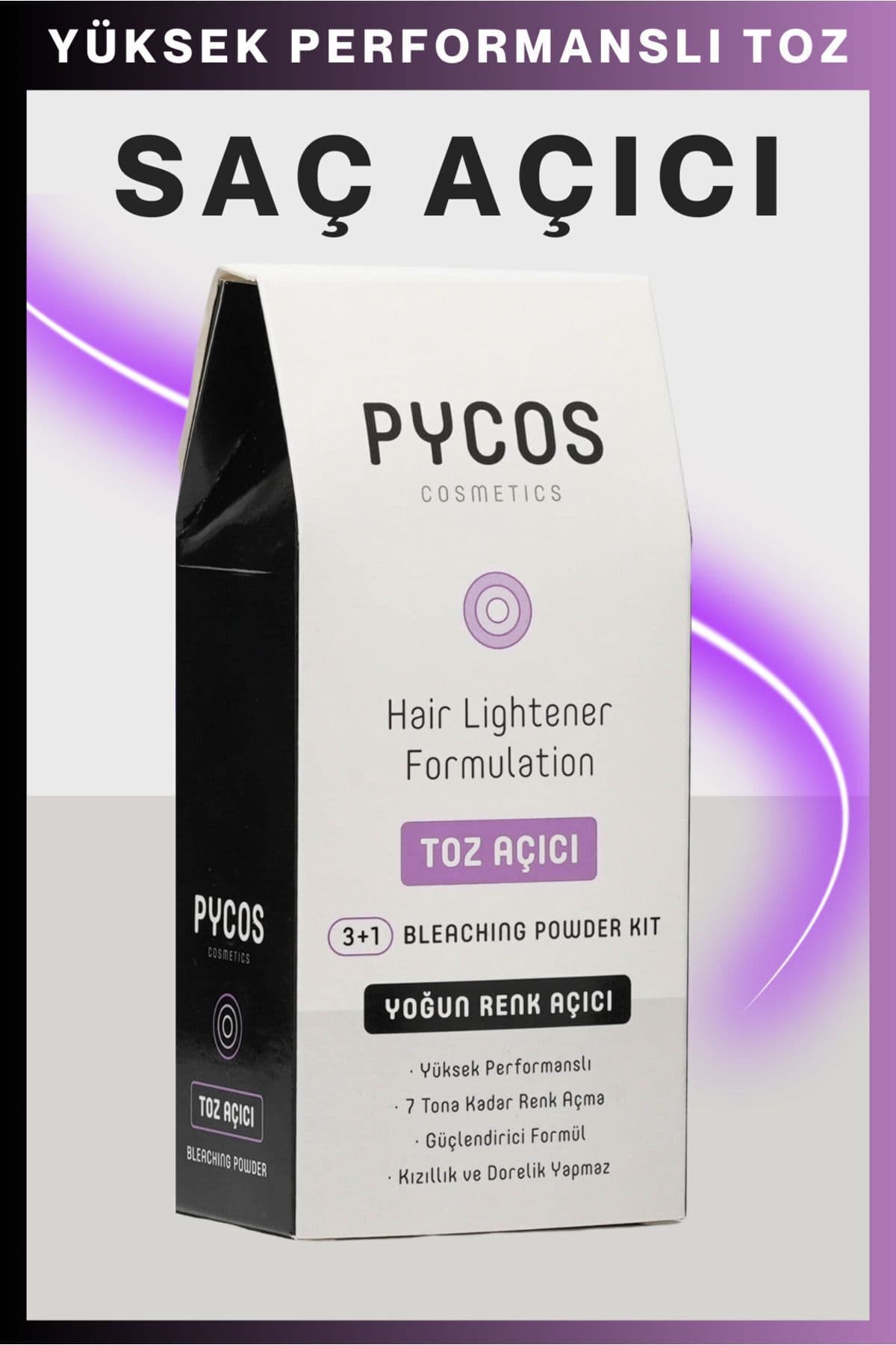ست دکلره مو PYCOS COSMETICS پودر و اکسیدان 1 عدد ست دکلره مو PYCOS COSMETICS پودر و اکسیدان 1 عدد