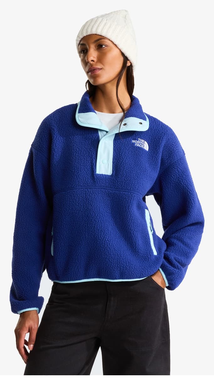 پولیور پلار زنانه The North Face آبی 1/2 Snap مدل Cragmont پولیور پلار زنانه The North Face آبی 1/2 Snap مدل Cragmont