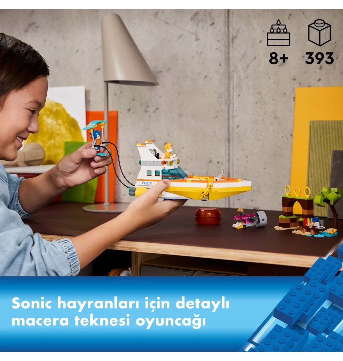 لگو Sonic the Hedgehog قایق ماجراجویی Tails مدل 76997 393P لگو Sonic the Hedgehog قایق ماجراجویی Tails مدل 76997 393P