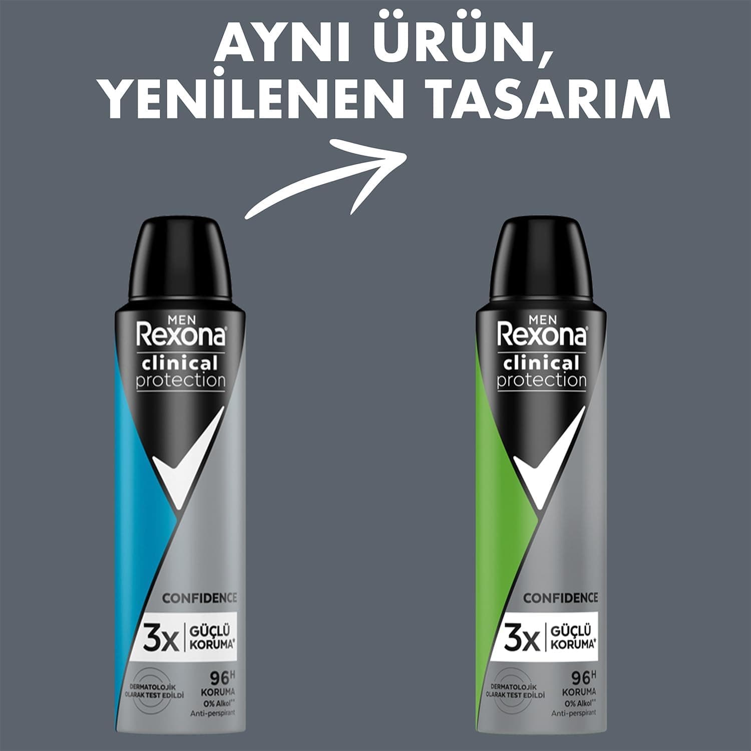 دئودورانت اسپری مردانه Rexona Clinical Protection Confidence 150 ml دئودورانت اسپری مردانه Rexona Clinical Protection Confidence 150 ml